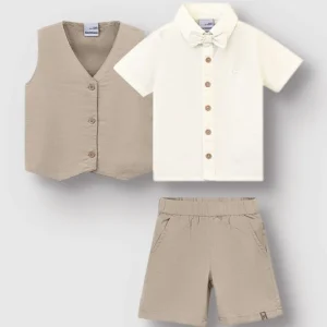 CONJUNTO CARINHOSO COLETE E GRAVATA