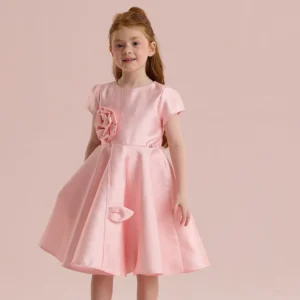 VESTIDO MALAGAH FLOR PETALA ROSE