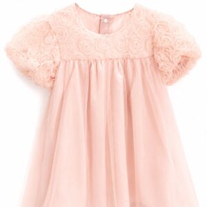VESTIDO MERCI EM TULE E FLORES