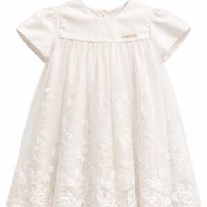 VESTIDO CARINHOSO BRANCO COM TECIDO EM RENDAS COM CALCINHA