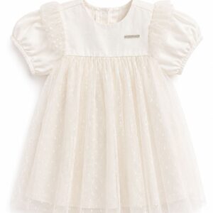 VESTIDO CARINHOSO BRANCO EM TULE COM PUA COM CALCINHA