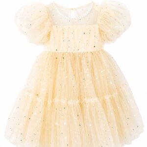 VESTIDO MERCI EM TULE COM ESTRELINHAS